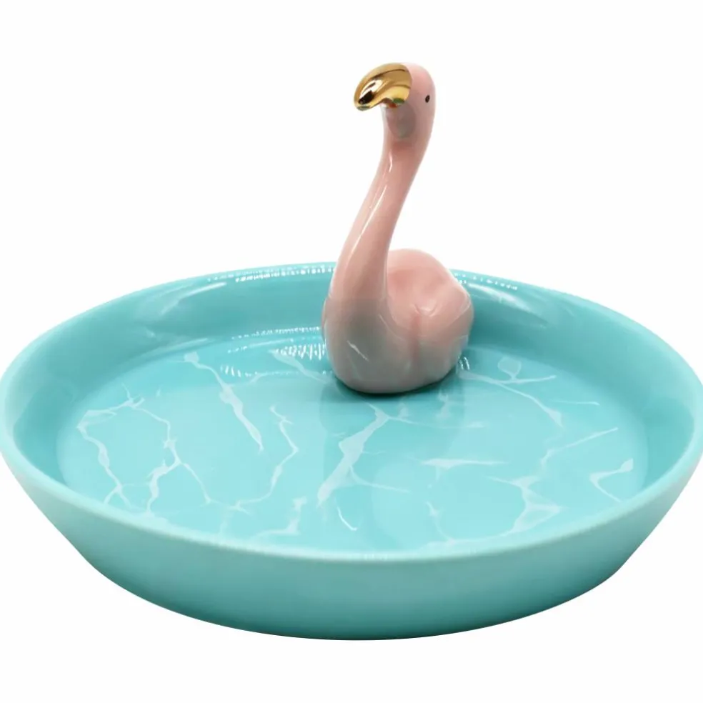 5.25" Ceramic Flamingo Ring Holder by Bead Landing™