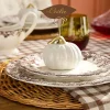 4.5" Ceramic Pumpkin Place Card Holder by Ashland®