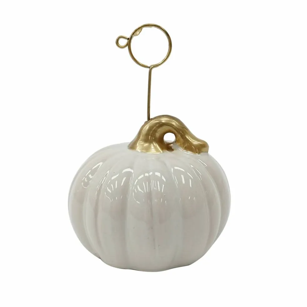 4.5" Ceramic Pumpkin Place Card Holder by Ashland®