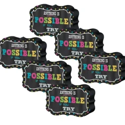 Chalkboard Brights Magnetic Whiteboard Eraser, Pack of 6
