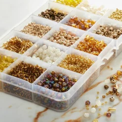 Champagne Mix Glass Seed Beads by Bead Landing®