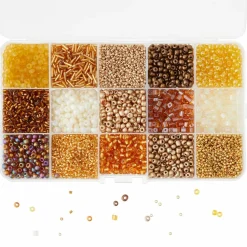 Champagne Mix Glass Seed Beads by Bead Landing®