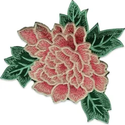 Chante Iron On Embroidered Flower Applique/Patch Patch