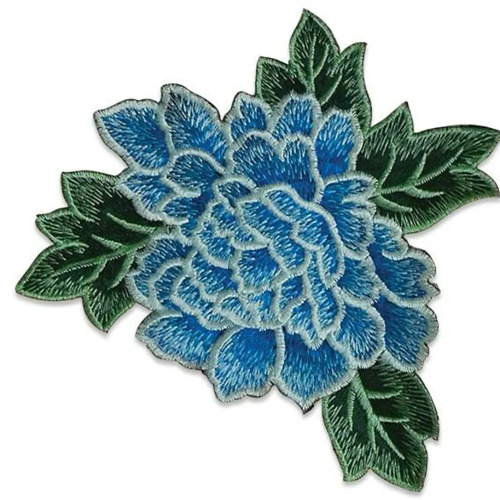 Chante Iron On Embroidered Flower Applique/Patch Patch