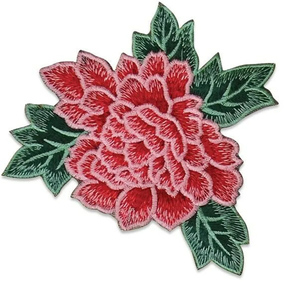 Chante Iron On Embroidered Flower Applique/Patch Patch