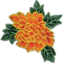 Chante Iron On Embroidered Flower Applique/Patch Patch