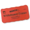 Charles Leonard Red & Black Magnetic Whiteboard Eraser, 12ct.