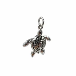 Charmalong™ Antique Silver Plated Turtle Charm by Bead Landing™