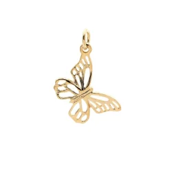 Charmalong™ 14K Gold Plated Butterfly Charm by Bead Landing™