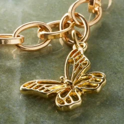 Charmalong™ 14K Gold Plated Butterfly Charm by Bead Landing™