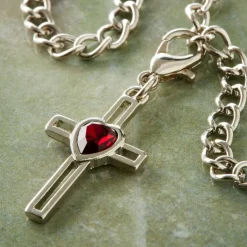 Charmalong™ Red Heart & Cross Charm by Bead Landing™
