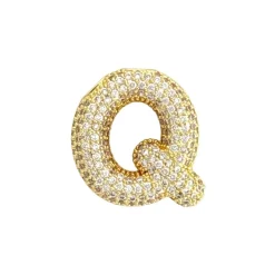 Charmed Bar Crystal-Studded Gold Letter Charm by Bead Landing™