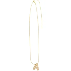 Charmed Bar Crystal-Studded Gold Letter Charm by Bead Landing™