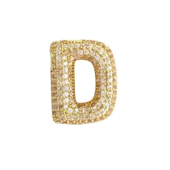 Charmed Bar Crystal-Studded Gold Letter Charm by Bead Landing™