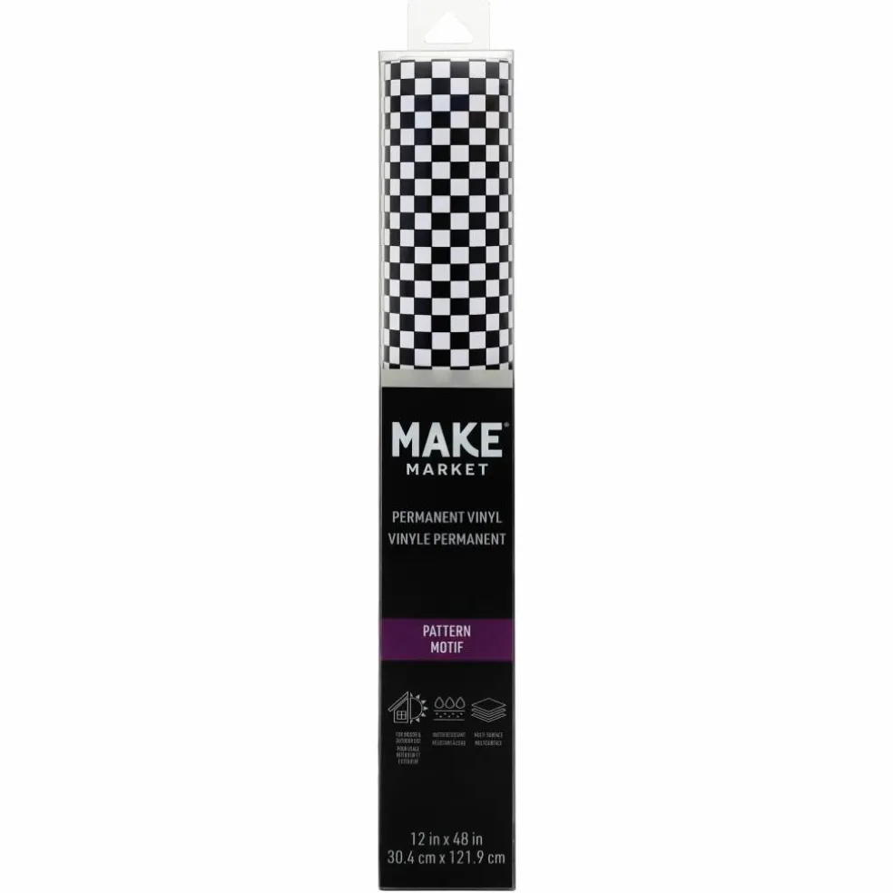 Checker Pattern Permanent Vinyl by Make Market®