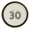 7" Cheers to 30 Paper Dinner Plates, 8ct. by Celebrate It™