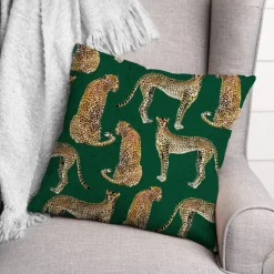 Cheetahs Indoor/Outdoor Throw Pillow