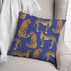 Cheetahs Indoor/Outdoor Throw Pillow
