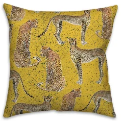 Cheetahs Indoor/Outdoor Throw Pillow