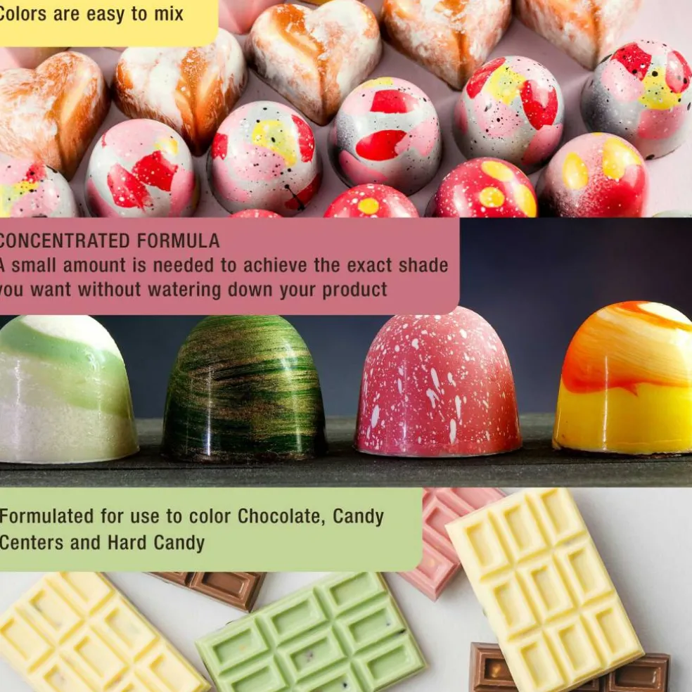 Chefmaster 2-Ounce Liquid Candy Color 8 Color Kit