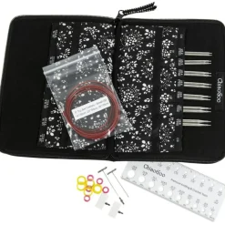 ChiaoGoo 5" Small Twist Red Lace IC Knitting Needle Set