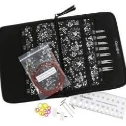 ChiaoGoo Small Twist Red Lace 4" Tip IC Knitting Needle Set