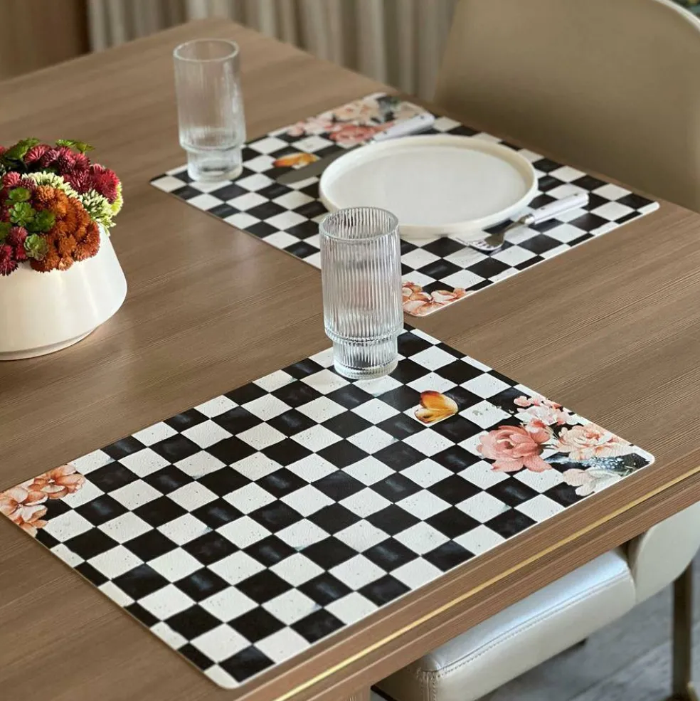 Chic Checkered Placemats