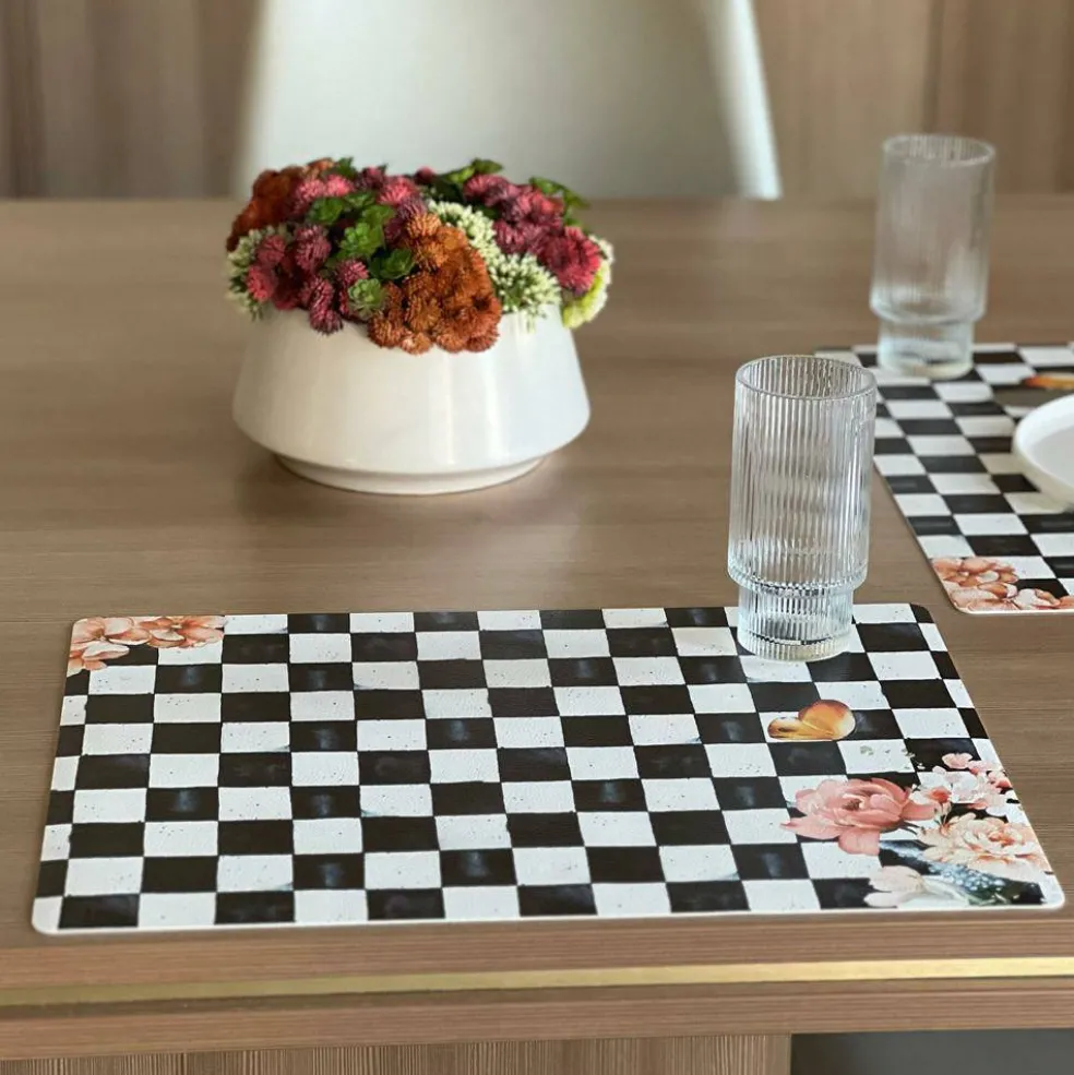 Chic Checkered Placemats