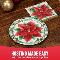 Christmas Blossom Dessert Plates