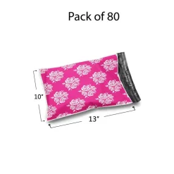 Christmas Snowflake Red Poly Mailer Envelopes 10x13