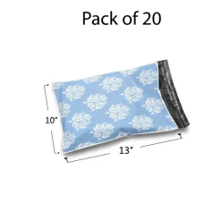 Christmas Snowflake Red Poly Mailer Envelopes 10x13