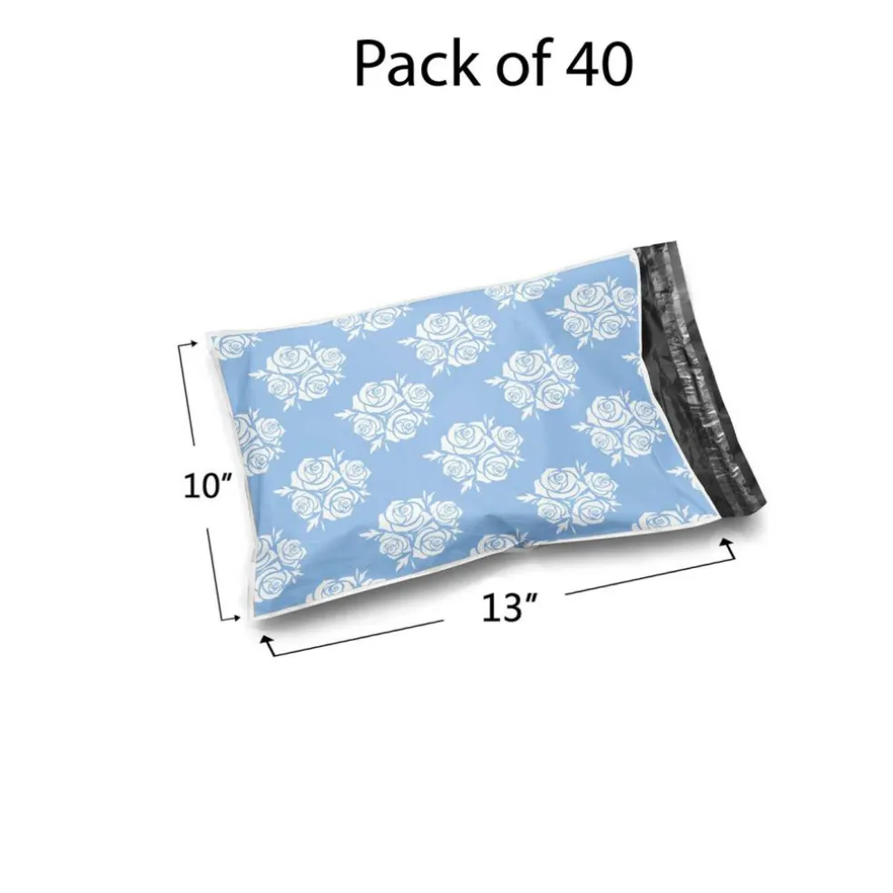 Christmas Snowflake Red Poly Mailer Envelopes 10x13" 2 Mil