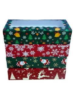 Christmas Treat Boxes – Assorted 4-Pack (12