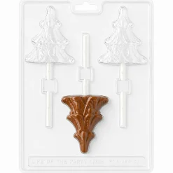Christmas Tree Lollipop Mold 3 Cavity