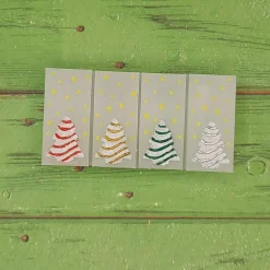 Christmas Trees and Stars Wax Melt Snap Bar Silicone Mold