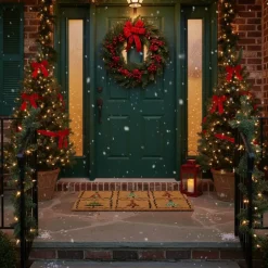 Christmas Trees Doormat