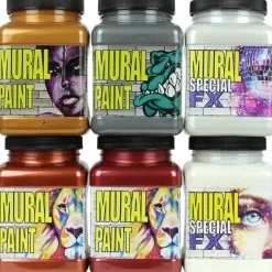 Chroma Mural Paint 16oz. Metallic Colors Set