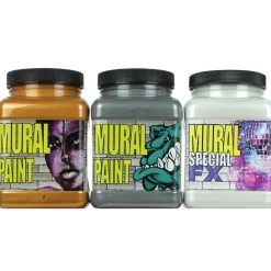 Chroma Mural Paint 16oz. Metallic Colors Set