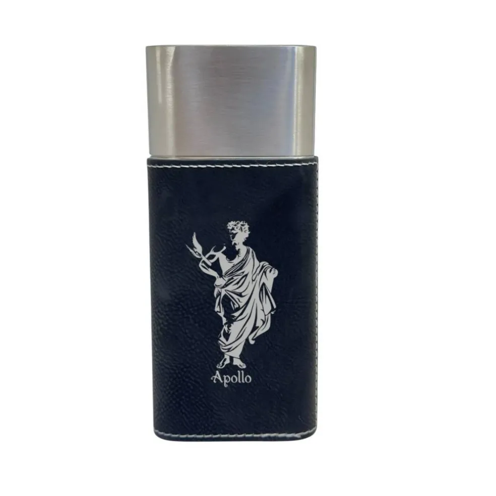 Cigar Case with Cutter - Apollo God of music and art - Leather