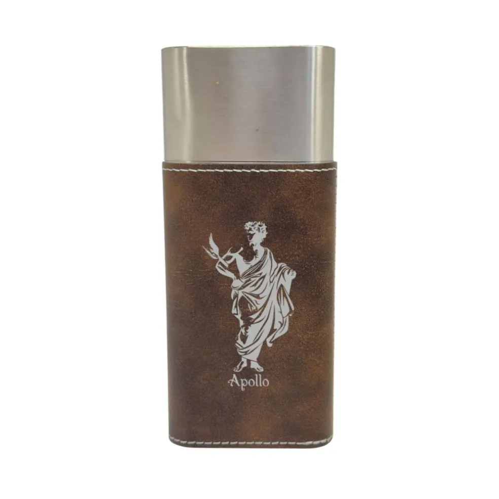 Cigar Case with Cutter - Apollo God of music and art - Leather