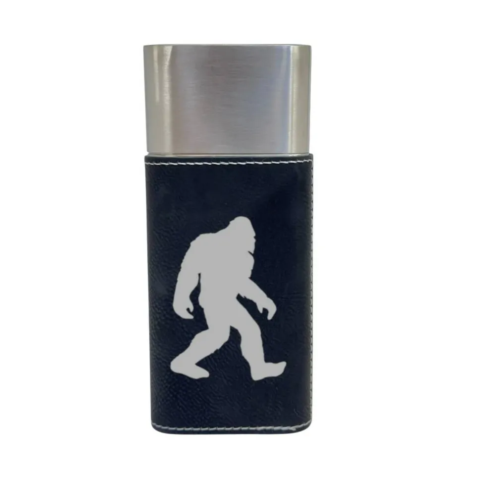 Cigar Case with Cutter - Bigfoot Sasquatch - Leather