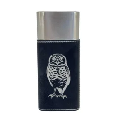 Cigar Case with Cutter - Burrowing Owl - Leather