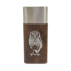 Cigar Case with Cutter - Burrowing Owl - Leather