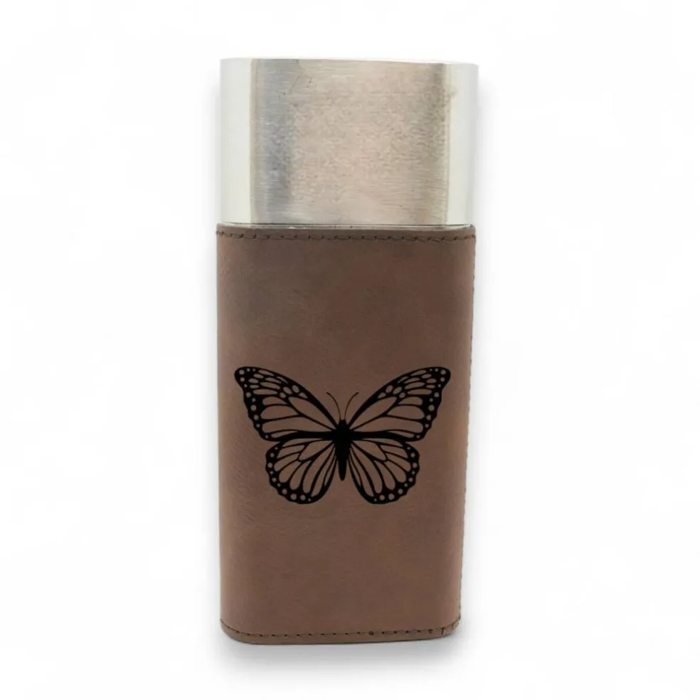 Cigar Case with Cutter - Butterfly - Leather