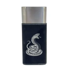 Cigar Case with Cutter - Coiled Snake - Leather