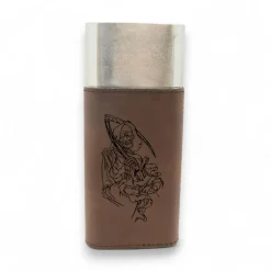 Cigar Case with Cutter - Dealer of Death Grim Reaper - Leather