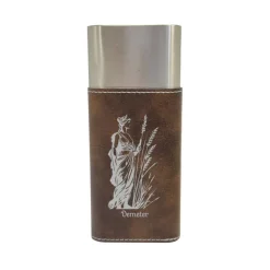 Cigar Case with Cutter - Demeter Goddess of Agriculture - Leather