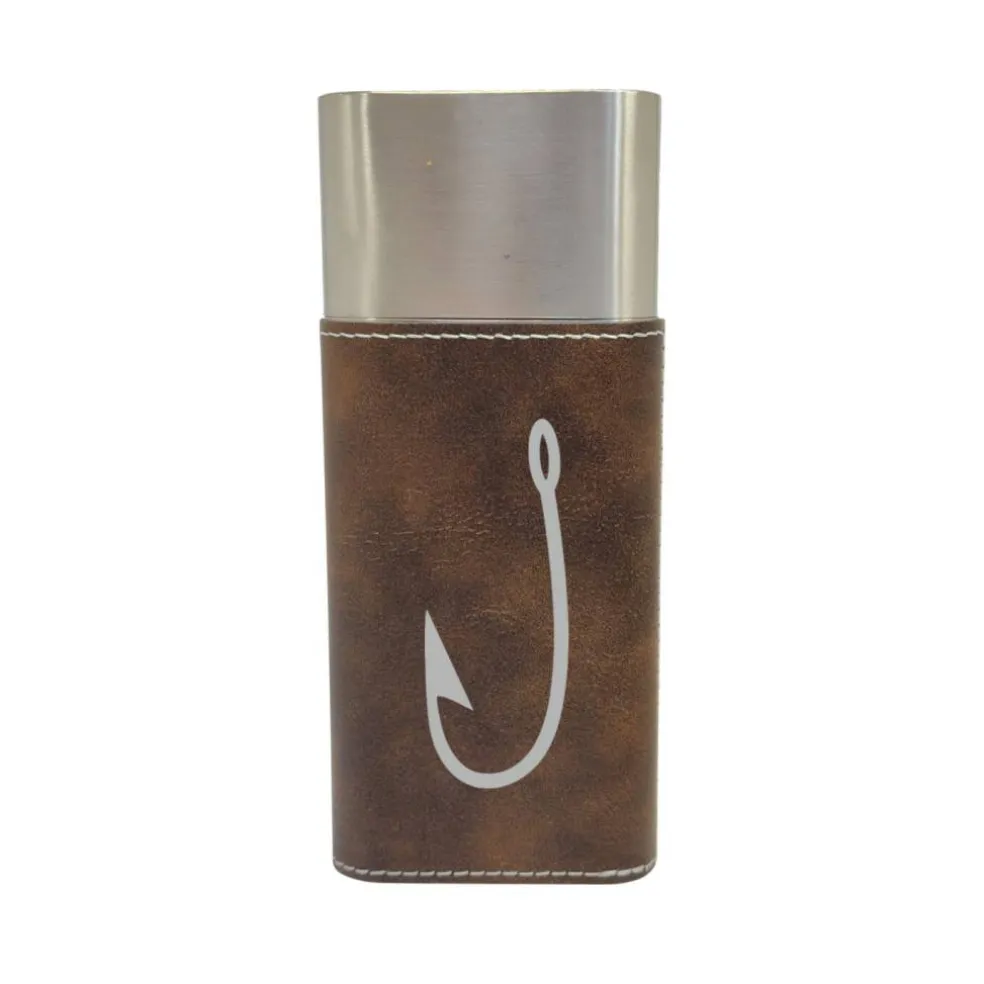 Cigar Case with Cutter - Fish Hook - Leather
