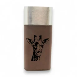 Cigar Case with Cutter - Giraffe - Leather