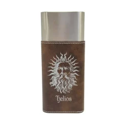 Cigar Case with Cutter - Helios God of the Sun - Leather